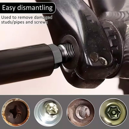 25PCS Damaged Screw Extractor Set Multi-Spline Easy Out Broken Bolt Remover