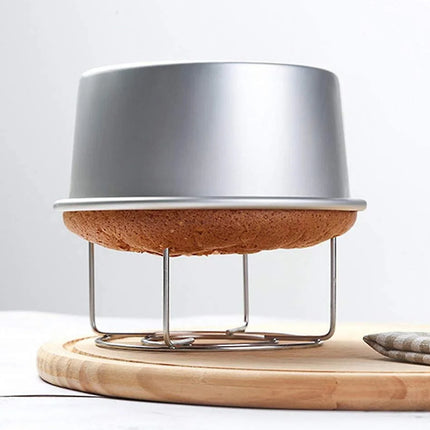 Round Cake Cooling Rack 8PCS Wire Stand 13.5 and 17cm for Baking Pastry Dessert