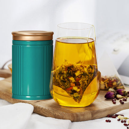 4PCS Tea Storage Container Portable Tea Sealed Jar Home Office Empty Tea Can