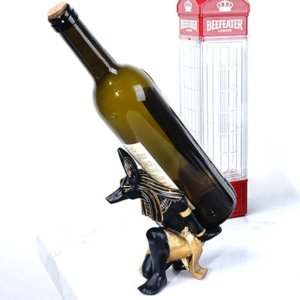 Wooden Anubis Stand Ornaments Egyptian Style for Home Display Decorative Use