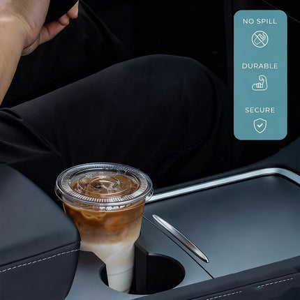 250 Sets Transparent Drinking Cups with Lids 400ml Food-safe for Drinks Takeaway