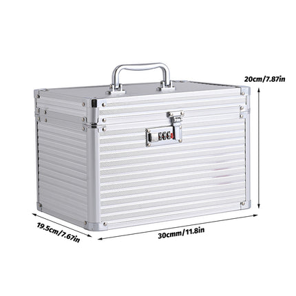 Aluminium Alloy Cosmetic Case Portable Handheld Storage Box Multifunctional