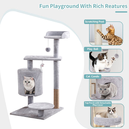 Cat Tree Tower Climbing Frame Cat Climber Indoor Furniture Scratcher for Kittens