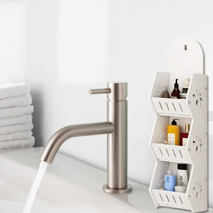 Bathroom Wall Mounted Multi Layer No Drill Storage Shelf Bathroom Organizing