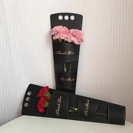 20pcs Valentines Day Flower Box Rose Packaging Handheld Kraft Paper Flower Bag