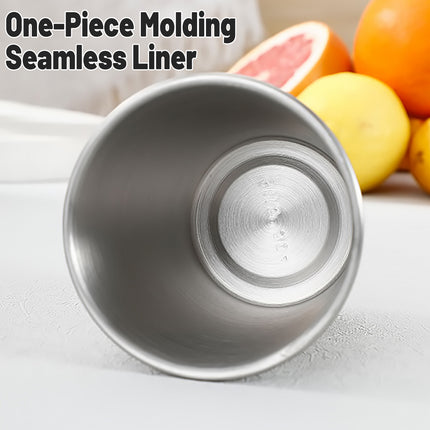 6PCS Stainless Steel Cups 350ml Bar Glass Food-Grade for Pub Party Wedding Use