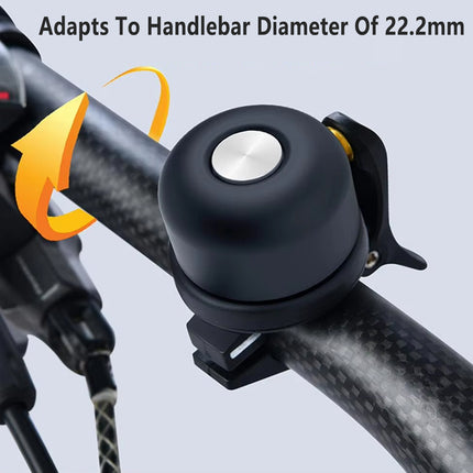 Black Bicycle Bell Crisp Sound Classic Bike Handlebar Ring Bell Accessory Use