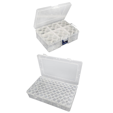 Jewelry Storage Box Set 24 60pcs Round Bottle Organizer For Beads Parts Crafts