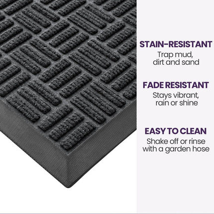 Floor Mat Non Slip Dirt Resistant Durable for Enterway Hallway Floor Protection