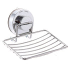 Shower Bar Holder Suction Basket Wall Mounted Stainless Steel Bathroom Soap Dish