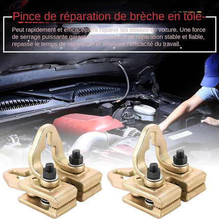 3Tons Auto Body Pulling Clamp Car Dent Repair Tool for Vehicle Panel Removal Use