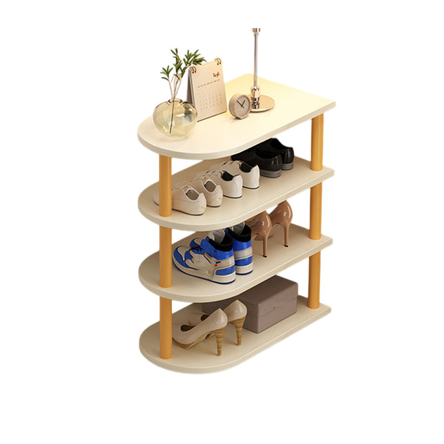 Household 4 Layer Shoe Storage Rack Organizer Space Saving Shoe Shelf Entryway