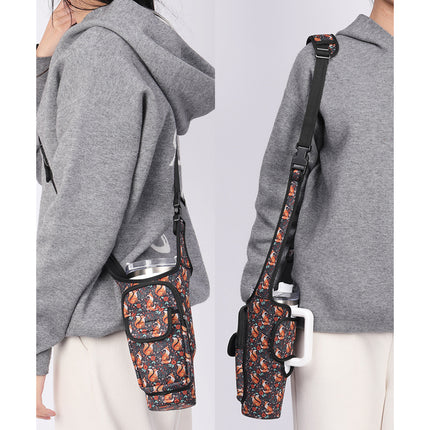 Outdoor Multi Function Crossbody Cup Holder Durable for Hiking Camping Travel