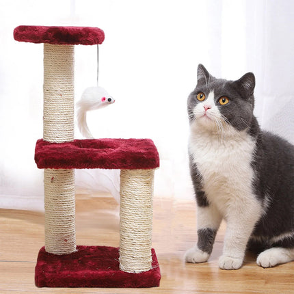 Cat Climbing Frame Small Cat Tree Scratching Post Jumping Tower for Indoor Use