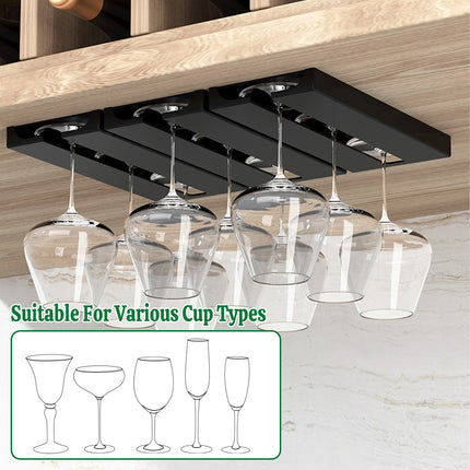Wine Glass Hanging Rack Set 2 Pieces Red Wine Rack for Storage and Draining