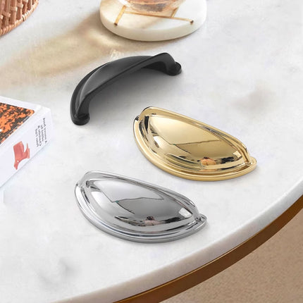 Shell Cabinet Door Handle Single Hole Light Luxury Drawer Closet Pull Furniture