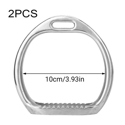 Aluminium Alloy Horse Riding Stirrups Set of 2 Non Slip Saddle Foot Pedals