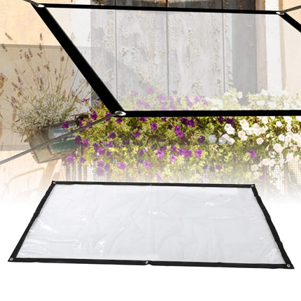 1mx2m Rain Tarp Transparent Cover Shade Sail Garden Bonsai Succulent Plants