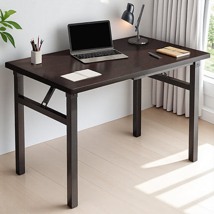 Rectangular Folding Table Computer Desk Sturdy Home Office Study Laptop Desk