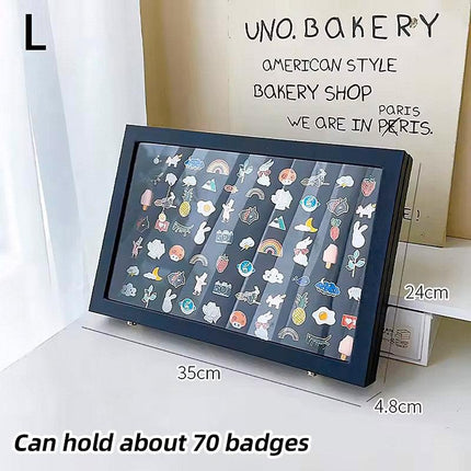 Dustproof Storage Box Peripheral Brooch Badge Display Case Jewellery Organizer