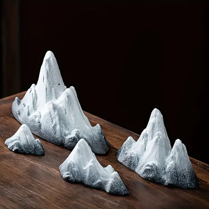 Snow Mountain Small Ornament Aquarium Decor Resin for Fish Tank Terrarium DIY