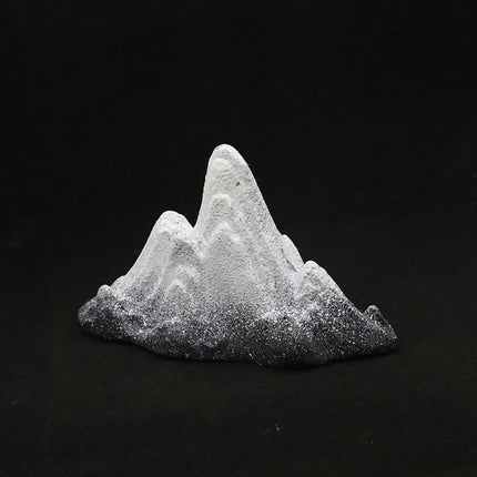 Snow Mountain Small Ornament Aquarium Decor Resin for Fish Tank Terrarium DIY