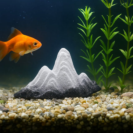 Snow Mountain Small Ornament Aquarium Decor Resin for Fish Tank Terrarium DIY
