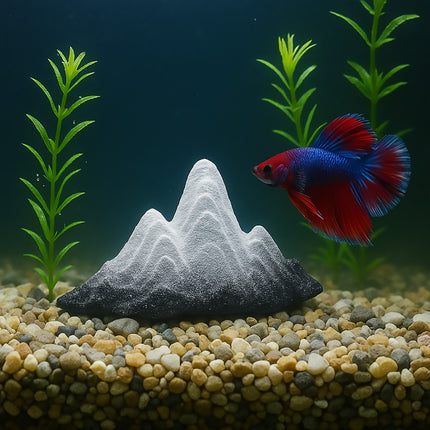 Snow Mountain Small Ornament Aquarium Decor Resin for Fish Tank Terrarium DIY