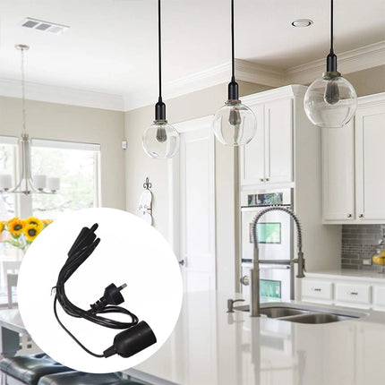 E27 Cable Cord With Switch AU Plug Pendant Lamp Base Light Bulb Holder Socket