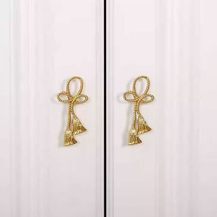Chinese Decorative Handle Creative Flower Knot Wardrobe Drawer Cabinet Door Pull