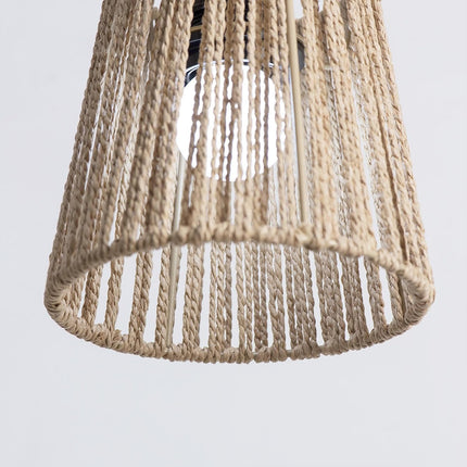 14cm Woven Paper Rope Lampshade Zen Style Khaki for Ceiling Pendant Light