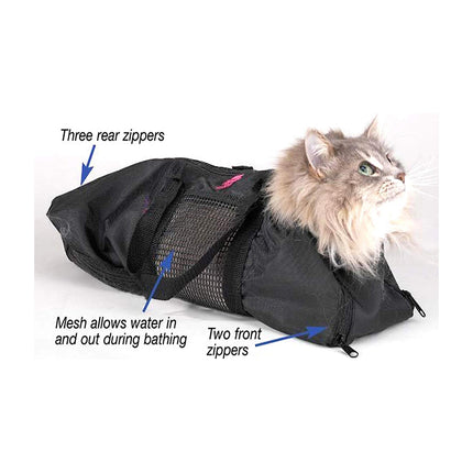 Cat Grooming Restraint Bag Pet Bath Wash Bags Nail Trimming Anti Scratch
