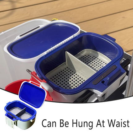 Fishing Bait Box Insulated Worm Container Live Bait Holder Portable Waist Can