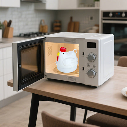 Quick Breakfast Microwave Egg Steamer - 4 Egg Boiler for Home Kitchen