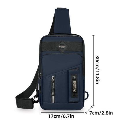 Casual Multifunctional Crossbody Bag for Men Travel Outdoor Hiking and Sports