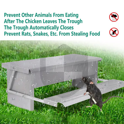 Giantz Automatic Chicken Feeder Auto Coop Chick Poultry Treadle Self Opening