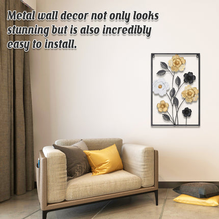 Modern Minimalist Iron Wall Art Decor Abstract Design for Home Wall Decoration