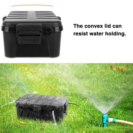 Black Large Square Junction Box Outdoor Moisture Proof Line Protection Box