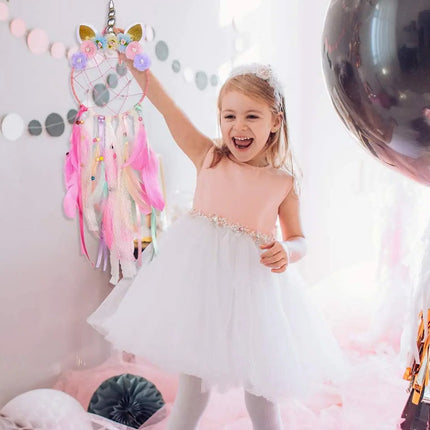 Creative Unicorn Dream Catcher Wall Hanging Decoration Craft Wall Art Decor