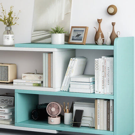 Desktop Multi Layer Shelf Bookcase Desk Storage Rack Space Saving Durable