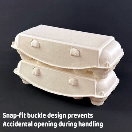 150PCS Paper Egg Tray 10 Slot Molded Pulp Leak-Proof for Egg Packaging Use