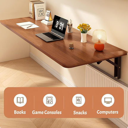 Wall Mounted Foldable Desk 80x40cm Space Saving Home Study For Laptop Writing