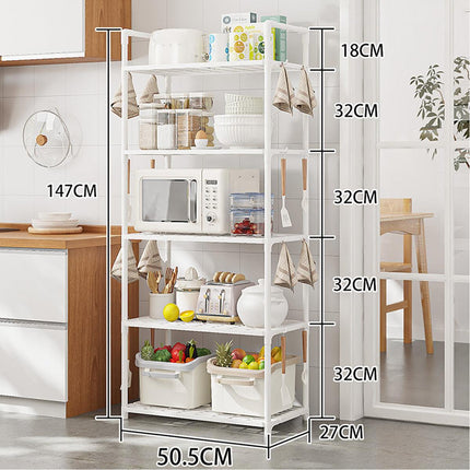 5Tiers Pot Storage Rack Pan Stand Saucepan Holder Cookware Organizer for Kitchen
