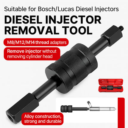 Diesel Engine Fuel Injector Removal Tool Set for Car Truck Repair Service Use