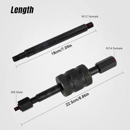 Diesel Engine Fuel Injector Removal Tool Set for Car Truck Repair Service Use