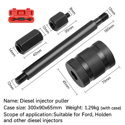 Diesel Engine Fuel Injector Removal Tool Set for Car Truck Repair Service Use