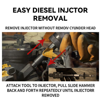 Diesel Engine Fuel Injector Removal Tool Set for Car Truck Repair Service Use