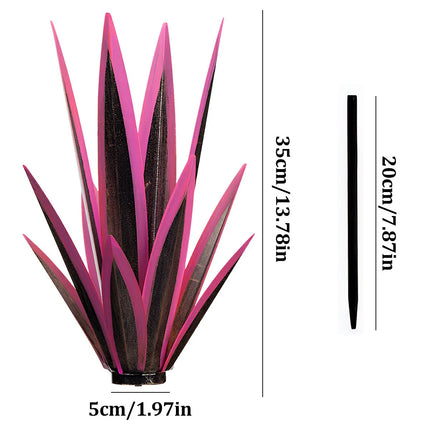 Metal Agave Flowers Plant Garden Decoration Realistic Iron for Yard Patio Lawn