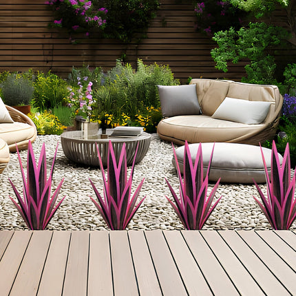 Metal Agave Flowers Plant Garden Decoration Realistic Iron for Yard Patio Lawn