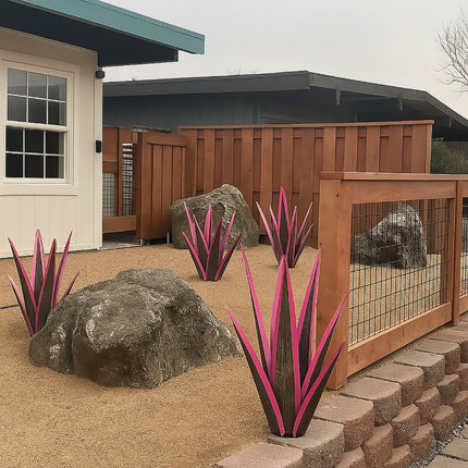 Metal Agave Flowers Plant Garden Decoration Realistic Iron for Yard Patio Lawn